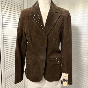 Brown Suede Women's Jacket